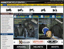 Tablet Screenshot of motorcyclecenter.com